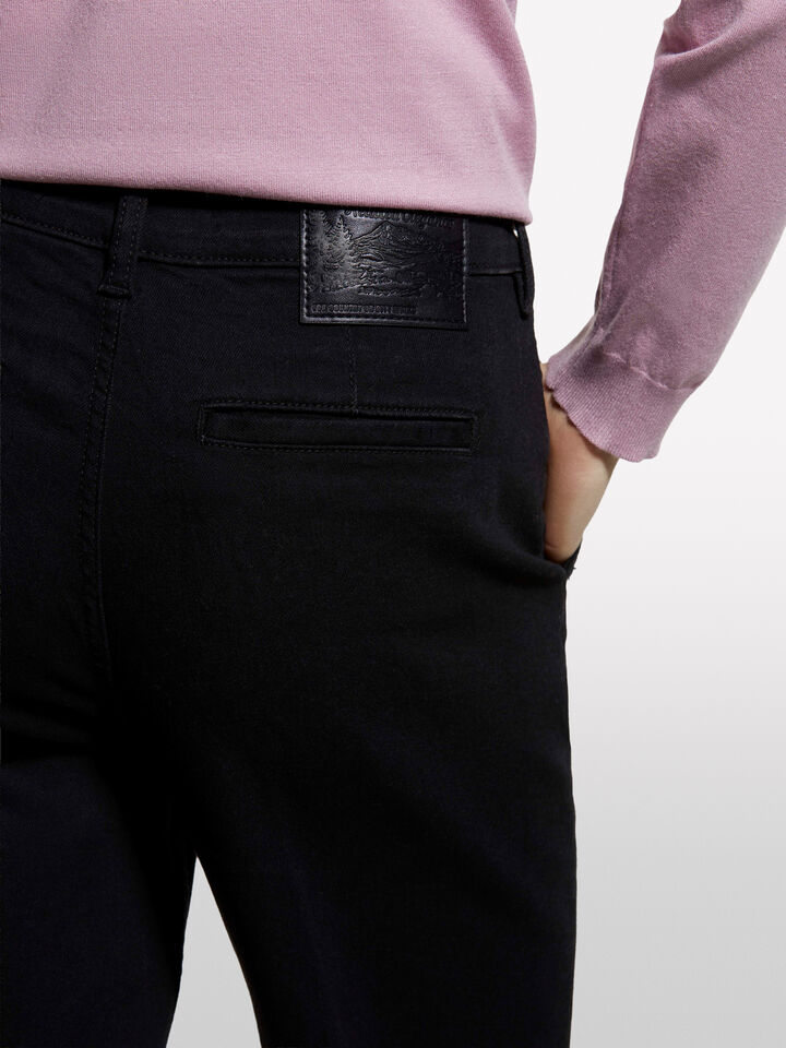 Τζιν Style 71 chino slim fit μαύρο - τζιν slim fit γυναικεία - Μαυρο | Sisley image number 4